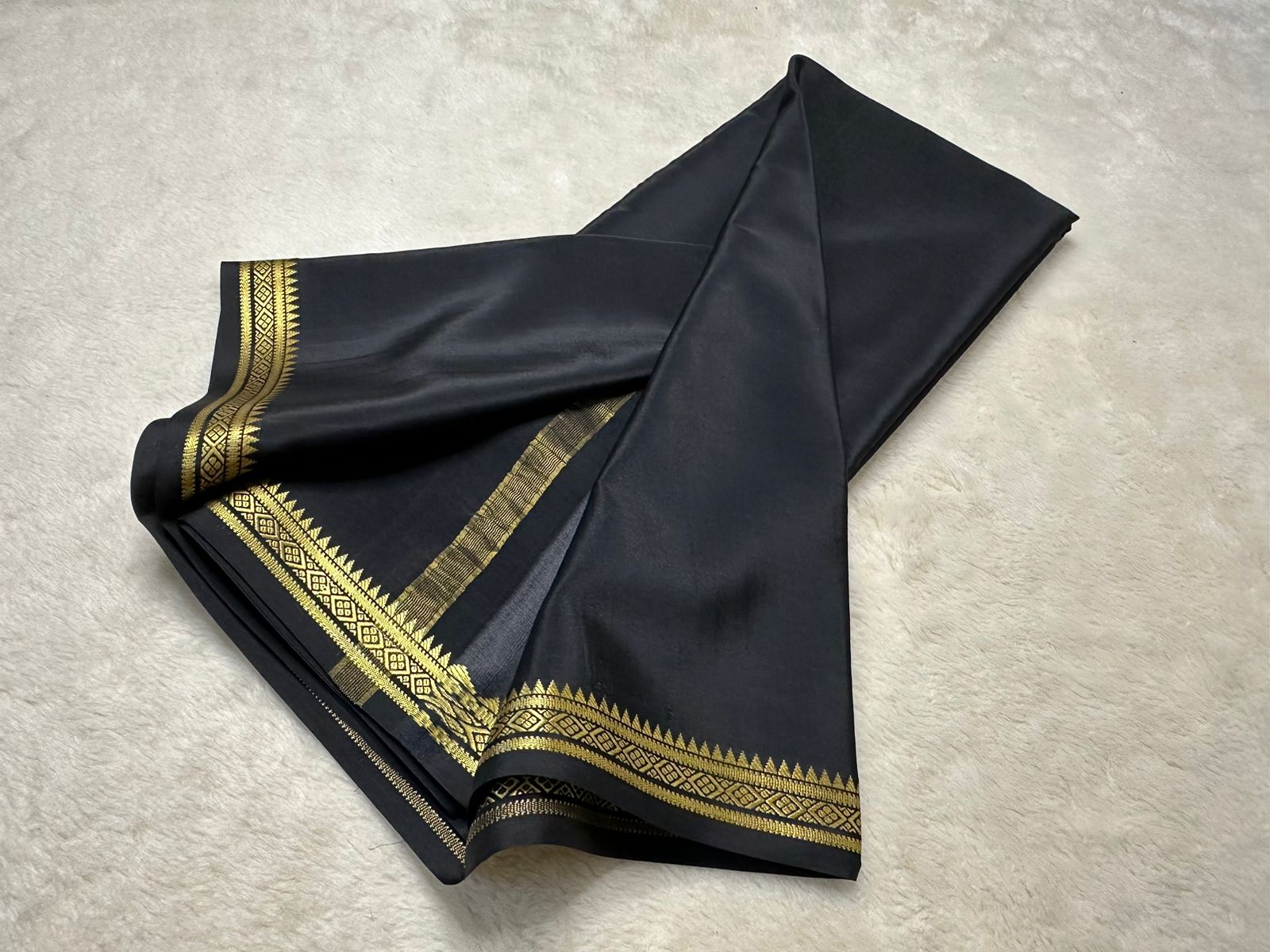 Black Soft Silk Saree